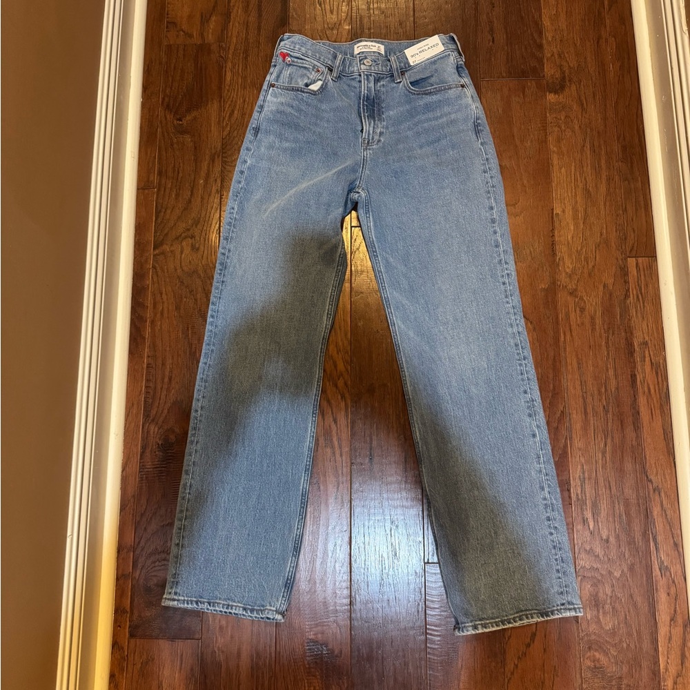 Abercrombie & Fitch Light Blue Straight Leg Jeans